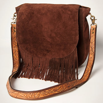 American Darling Cross Body Suede Hand Tooled full grain Leather Western Women Bag Handbag Purse | Crossbody for Cute